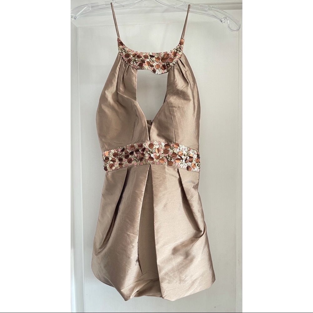 Jovani Tank Beige